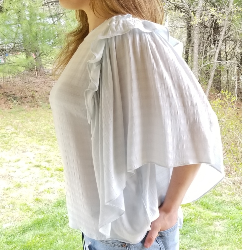 1.State Ruffles Bell Sleeves Top, S, NWT - Picture 2 of 13